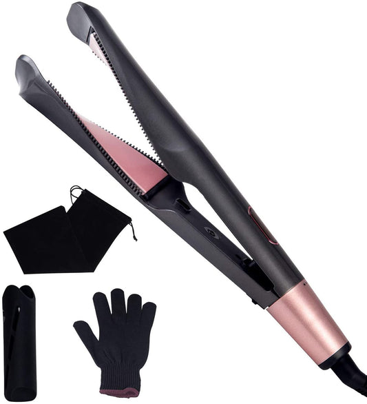 2 in 1 Flat Iron Ceramic Hair Curler Straightener_0